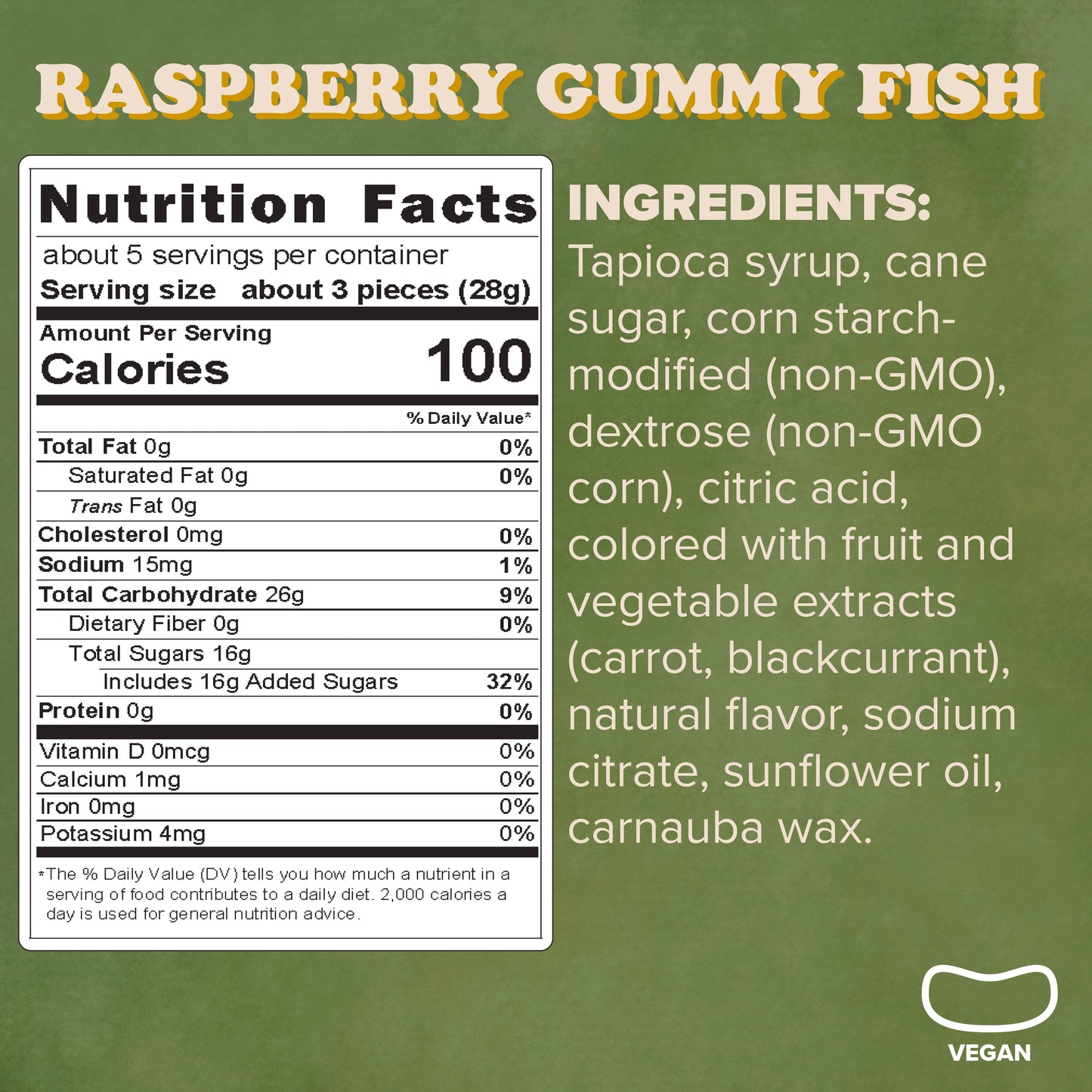 Raspberry Gummy Fish