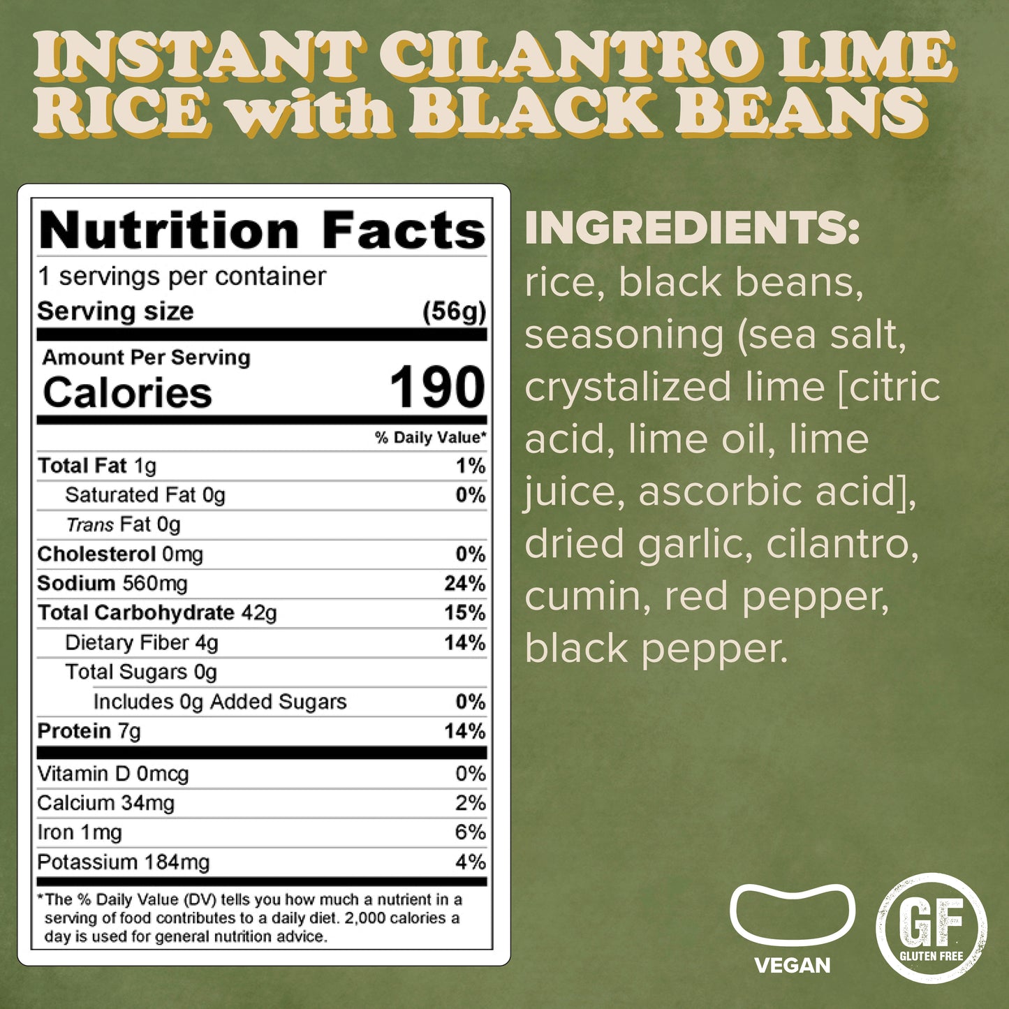Instant Cilantro Lime Rice with Black Beans