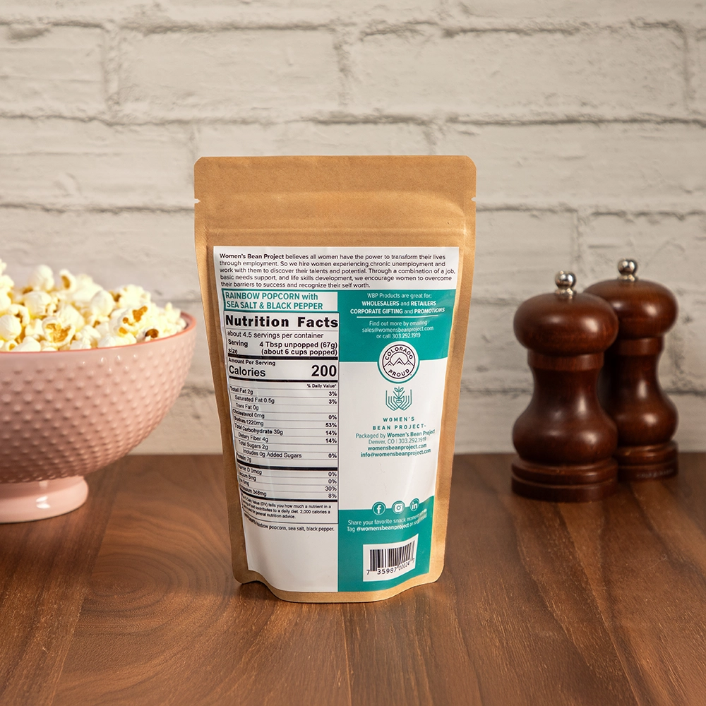 Rainbow Popcorn with Salt and Pepper
