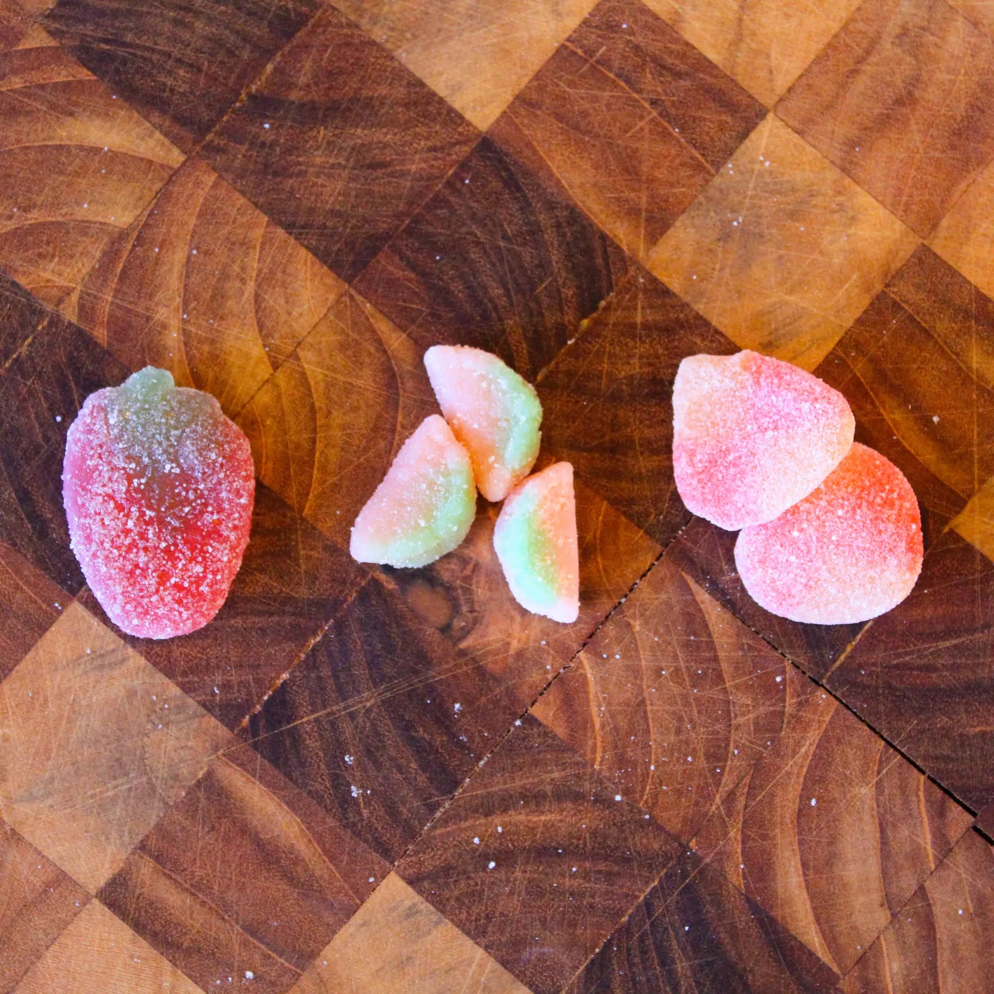 The elements of Women's Bean Project Summer Harvest Gummies.